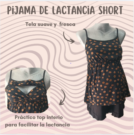 Pijama de Lactancia Short