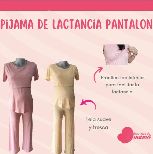 Pijama de Lactancia  Pantalon Unitalla