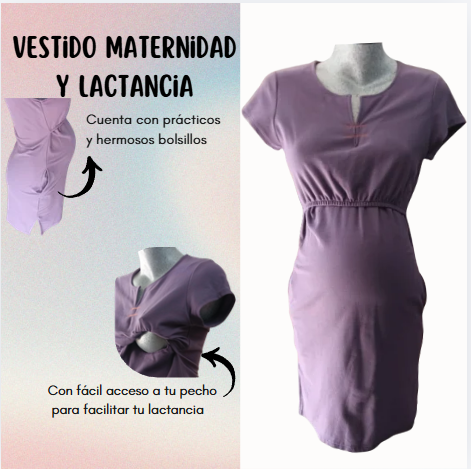 Vestido de Maternidad y Lactancia
