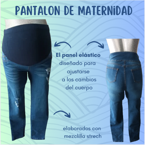 Pantalon de Mezclilla Desgarrado