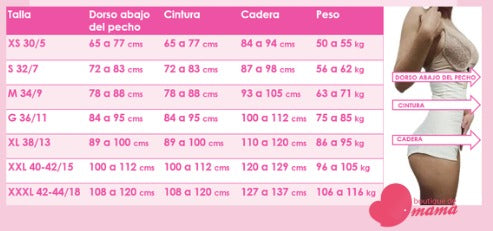 Faja de manta post parto y post cirugía