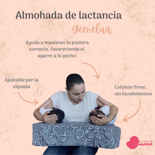 Almohada de lactancia gemelar