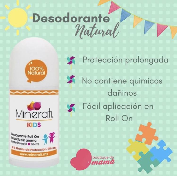 Desodorante para niños y adolescentes