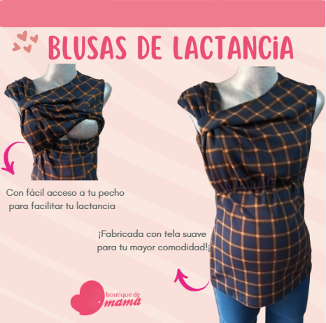 Blusa de Lactancia Sin Manga
