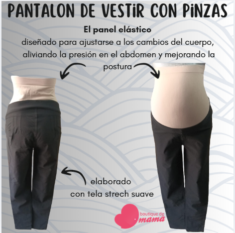 Pantalon de Vestir Negro con Pinzas