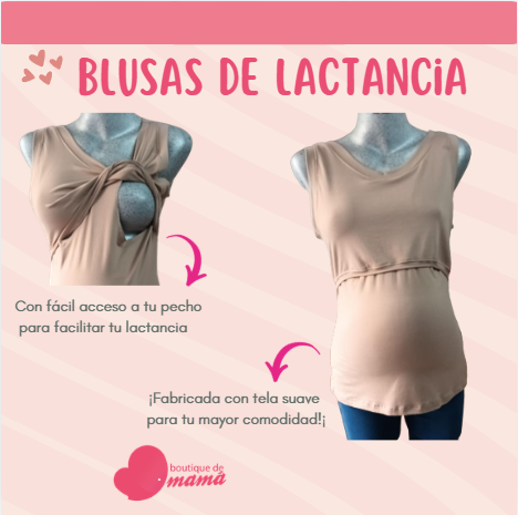 Blusa de Lactancia sin Manga