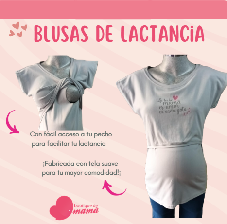 Blusa de Lactancia de Manga Corta